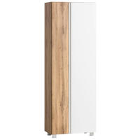 HOCHSCHRANK 65/180/35 cm  - Eiche Wotan/Weiß, MODERN, Holzwerkstoff (65/180/35cm) - Held