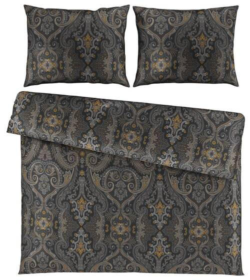 BETTWÄSCHESET Satin 200/210 cm  65 cm/100 cm  - Anthrazit, Konventionell, Textil (200/210cm) - Esposa