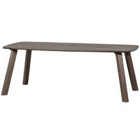 ESSTISCH 220/100/74 cm Echtholz  Holz in verschiedenen Größen erhältlich, Variantenauswahl oval Dunkelbraun  - Dunkelbraun, Design, Holz (220/100/74cm) - Livetastic