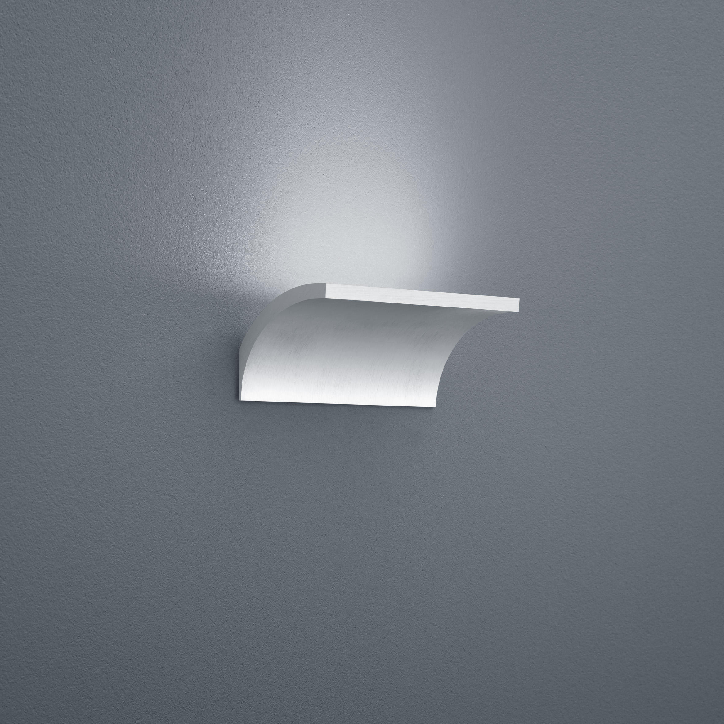 LED-WANDLEUCHTE Adeo 20/7,5/6,5 cm   - Nickelfarben, Design, Metall (20/7,5/6,5cm) - Helestra