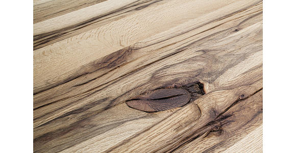 ESSTISCH in Holz, Metall 200/100/77 cm - Edelstahlfarben/Eichefarben, Design, Holz/Metall (200/100/77cm) - Novel