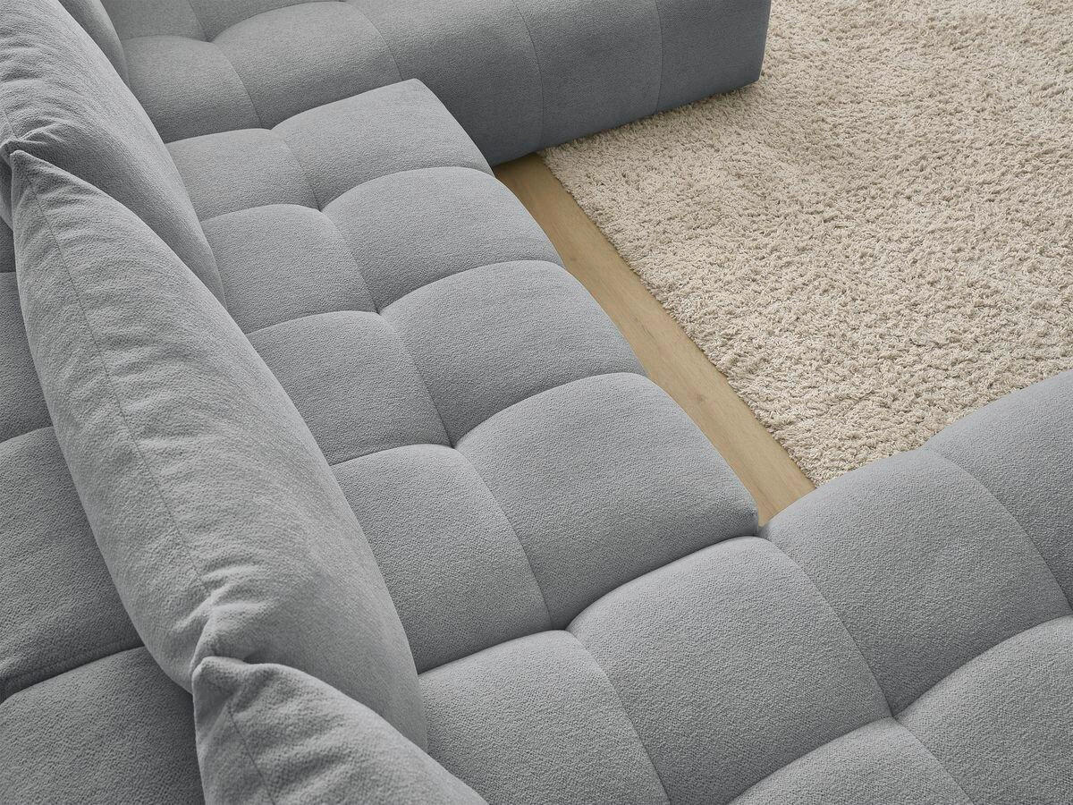 ECKSCHLAFSOFA EVEREST  mit Rücken echt, Armteil links, Armteil rechts Flachgewebe Dunkelgrau  - Dunkelgrau/Schwarz, MODERN, Kunststoff/Textil (198/423/212cm)