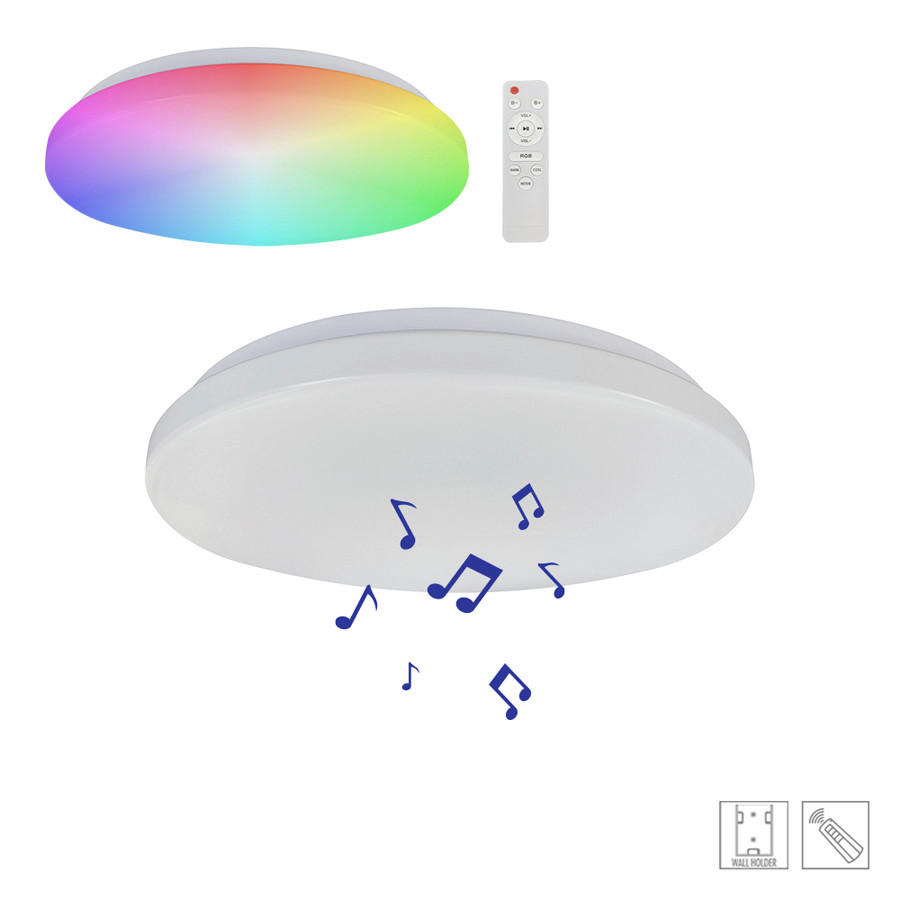 PLAFONIERĂ CU LED - alb, Basics, metal (6/38/38cm)