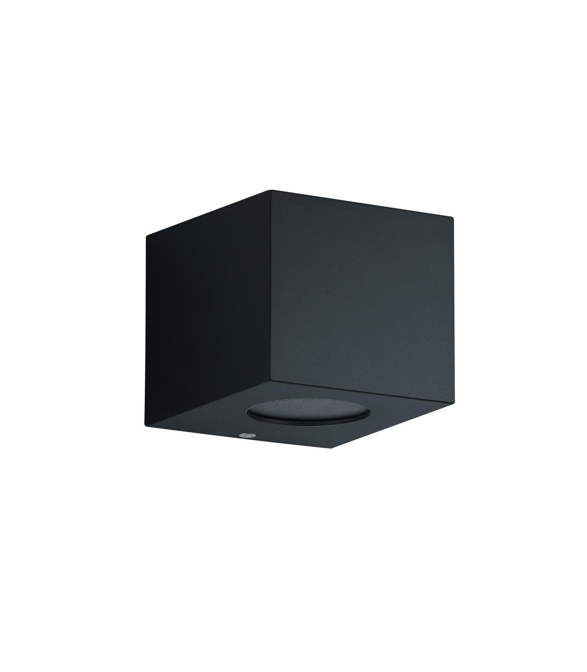 AUSSENWANDLEUCHTE - Schwarz, Design, Kunststoff (9/10/10,5cm)