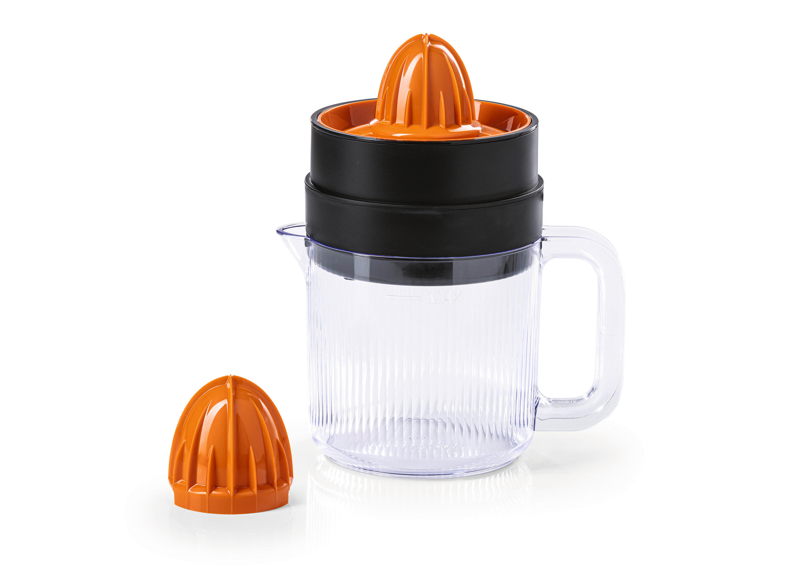 ZITRONENPRESSE GOURMETmaxx  - Schwarz/Orange, Basics, Kunststoff (20,6/14,1/24,9cm)