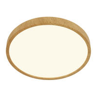 LED-DECKENLEUCHTE 38/5 cm   - Eichefarben, Natur, Kunststoff/Metall (38/5cm)