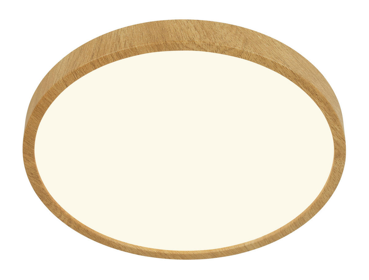LED-DECKENLEUCHTE 38/5 cm   - Eichefarben, Natur, Kunststoff/Metall (38/5cm)