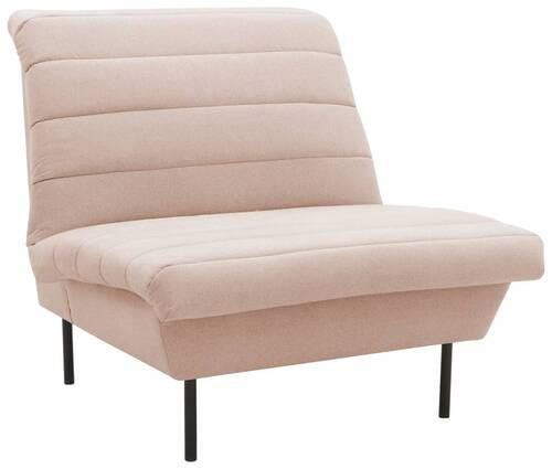 SESSEL in Flachgewebe Creme - Creme/Schwarz, Design, Textil/Metall (92/92/103cm) - LOOKS by W.Joop
