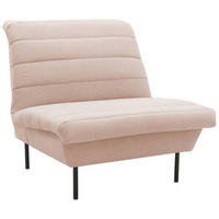SESSEL in Flachgewebe Creme  - Creme/Schwarz, Design, Textil/Metall (92/92/103cm) - LOOKS by W.Joop