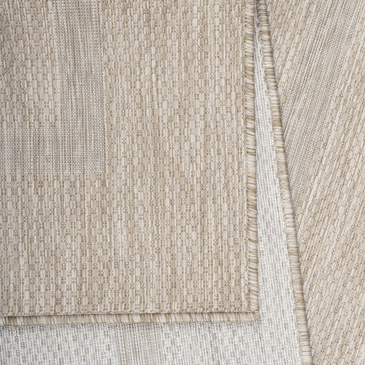 FLACHWEBETEPPICH 120/120 cm Relax Beige rund  - Beige, Basics, Textil (120/120cm) - Ayyildiz 