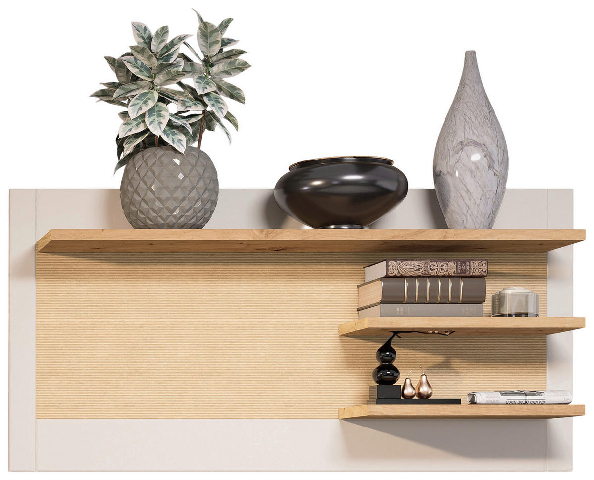 WANDPANEEL Kaschmir, Eiche Artisan  - Kaschmir/Eiche Artisan, ROMANTIK / LANDHAUS, Holzwerkstoff (150/75/24cm) - Landscape