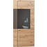 VITRINE in furniert Balkeneiche Braun, Eichefarben - Edelstahlfarben/Eichefarben, Design, Glas/Holz (94/208/33-41cm) - Dieter Knoll VITRINE in furniert Balkeneiche Braun, Eichefarben - Edelstahlfarben/Eichefarben, Design, Glas/Holz (94/208/33-41cm) - Dieter Knoll