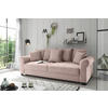 SCHLAFSOFA in Cord Rosa  - Schwarz/Rosa, KONVENTIONELL, Kunststoff/Textil (247/95/125cm) - MID.YOU