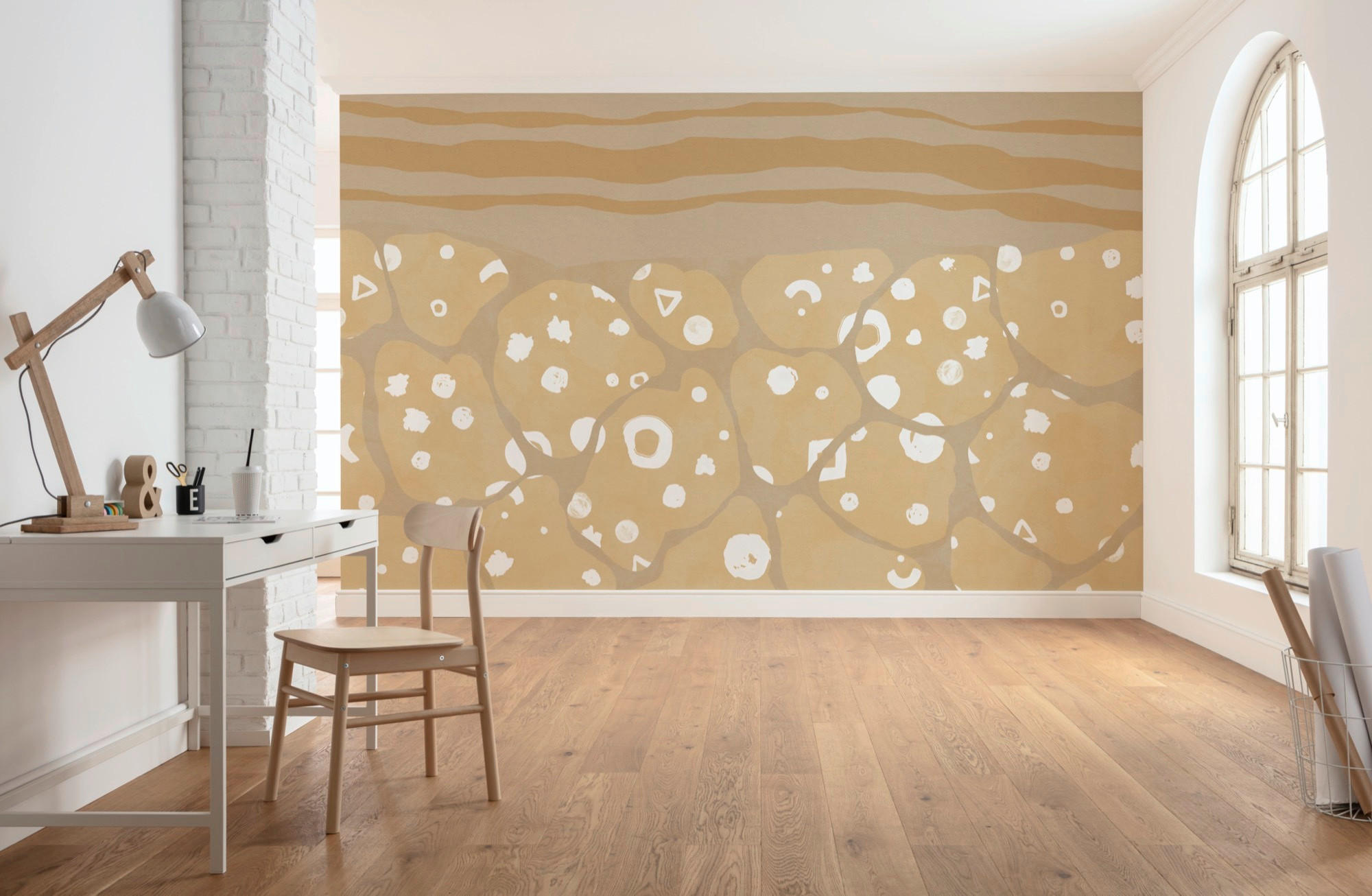 FOTOTAPETE  - Braun/Weiß, Trend, Papier (400/280cm) - Xora