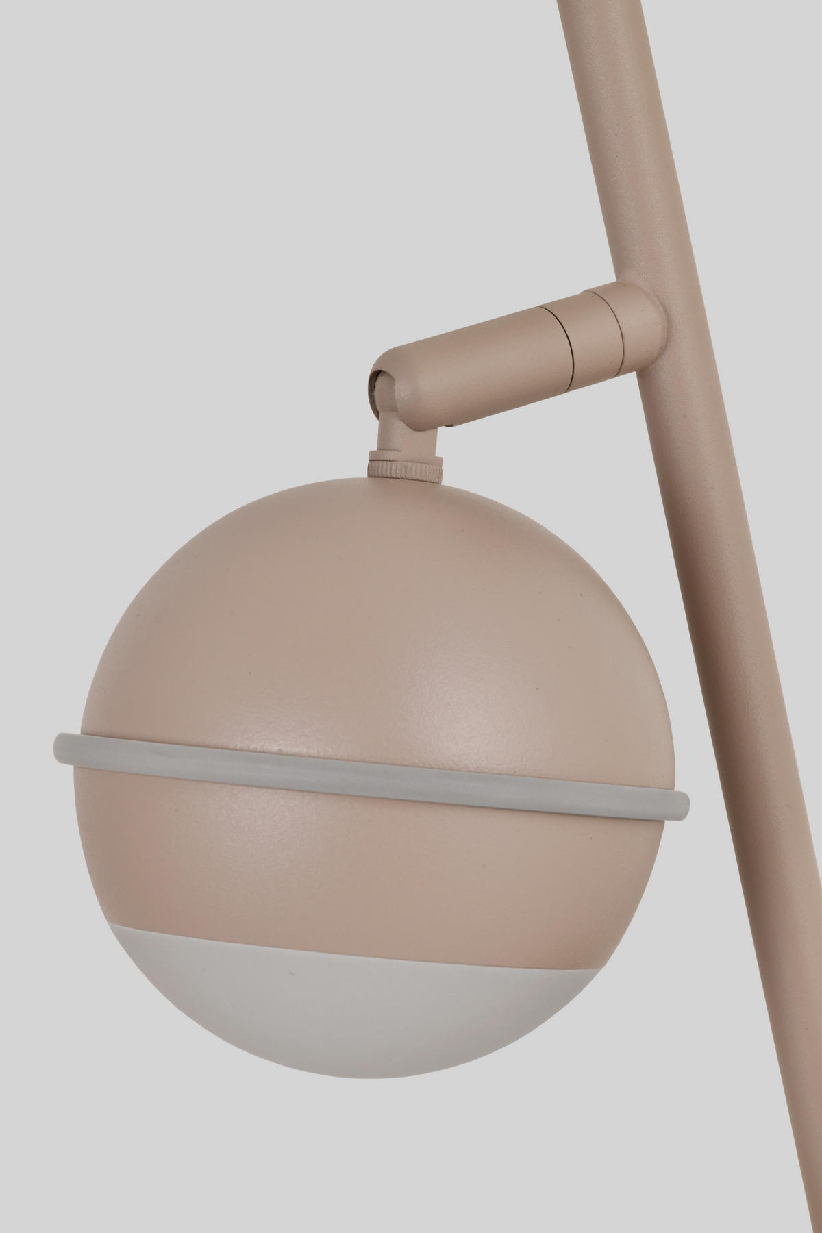 LED-TISCHLEUCHTE Biarritz 24/42/15 cm  - Sandfarben/Schwarzchrom, Design, Kunststoff/Metall (24/42/15cm)