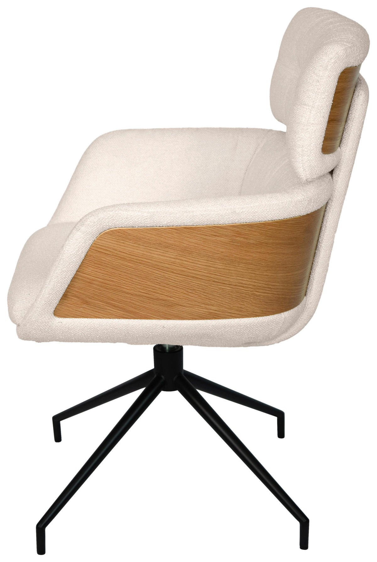 ARMLEHNSTUHL  in Eisen Webstoff  - Eichefarben/Creme, Design, Holz/Textil (62/92/66cm) - Dieter Knoll