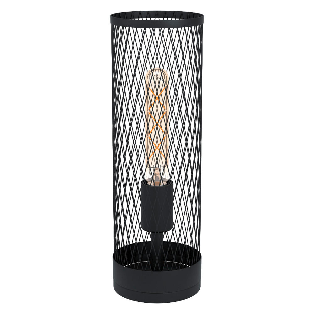TISCHLEUCHTE Redcliffe 12/12/38 cm   - Schwarz, Design, Metall (12/12/38cm) - Eglo