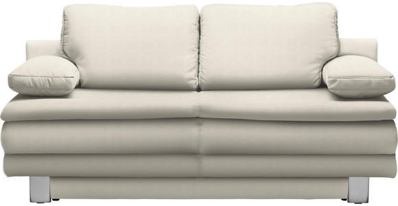 SCHLAFSOFA Naturfarben - Chromfarben/Naturfarben, Design, Textil/Metall (194/96/86cm) - Novel