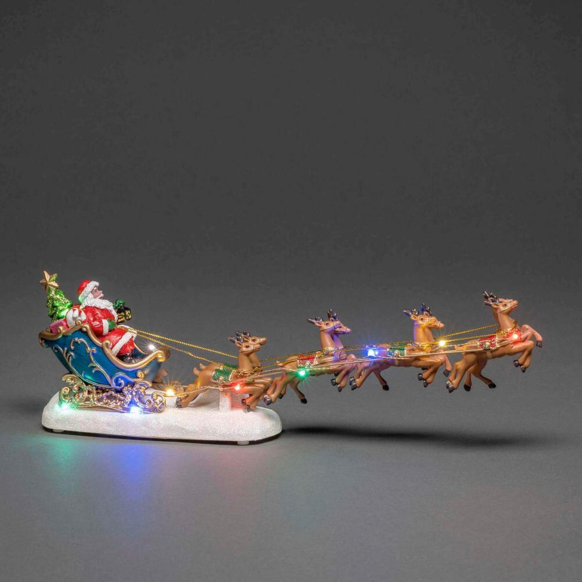 LED-DEKOLEUCHTE 37,5/9/36 cm  - Rot/Braun, KONVENTIONELL, Kunststoff (37,5/9/36cm)