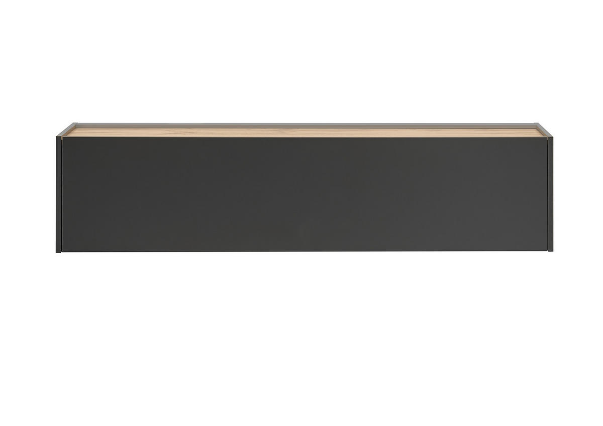 HÄNGEELEMENT Anthrazit, Eiche Wotan  - Anthrazit/Eiche Wotan, Design, Holzwerkstoff (150/35/30cm) - Modante