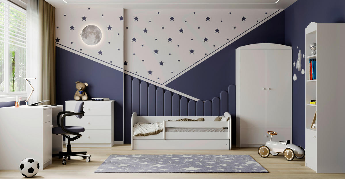 DETSKÁ KOMODA  - biela, Modern, kompozitné drevo/plast (80/80/41cm) - MID.YOU