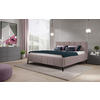POLSTERBETT gepolstertes Kopfteil, Lattenrost Taupe 180/200 cm  - Taupe/Schwarz, Trend, Holz/Textil (180/200cm) - home24