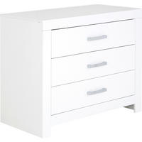 KOMMODE Fiona 110/91,9/55,3 cm 3 Schublade(n)  - Chromfarben/Weiss, Basics, Holzwerkstoff/Metall (110/91,9/55,3cm) - Paidi