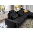 ECKSOFA  in Echtleder Anthrazit  334/176 cm  - Anthrazit/Schwarz, Design, Leder/Metall (334/176cm) - Dieter Knoll