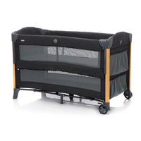 REISEBETT Cadiz Braun, Dunkelgrau  - Dunkelgrau/Braun, Basics, Textil/Metall (60/120cm) - Fillikid