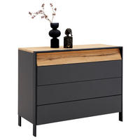 SIDEBOARD  in 153,6/91/49 cm  - Eichefarben/Schwarz, Design, Holz/Holzwerkstoff (153,6/91/49cm) - Musterring