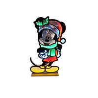 WEIHNACHTSFIGUR Mickey Mouse  - Multicolor, Trend, Kunststoff (60cm) - Disney