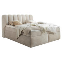 BOXSPRINGBETT 240/200 cm  in Taupe  - Taupe/Schwarz, LIFESTYLE, Holzwerkstoff/Kunststoff (240/200cm) - Boxxx
