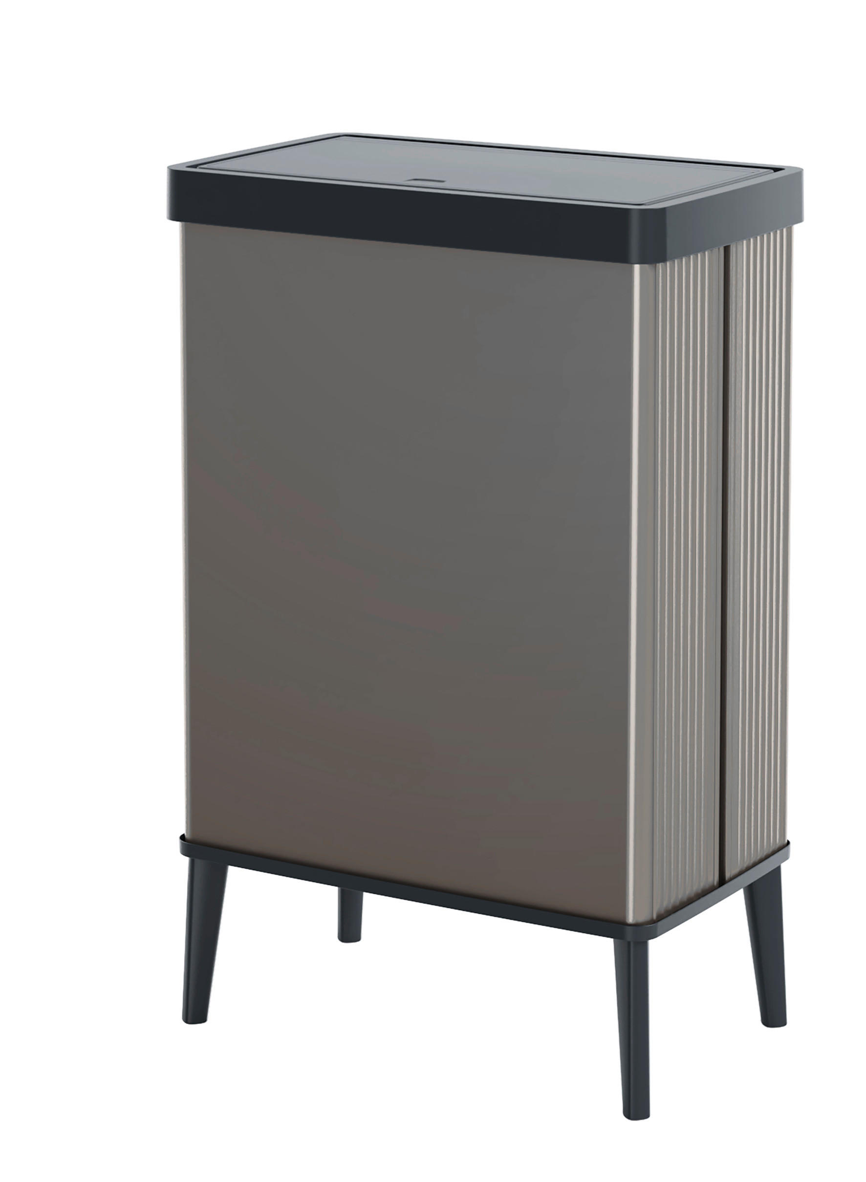 ABFALLEIMER 54 l  Kunststoff  - Grau, Basics, Kunststoff (26,5/68,7/43,5cm) - Curver