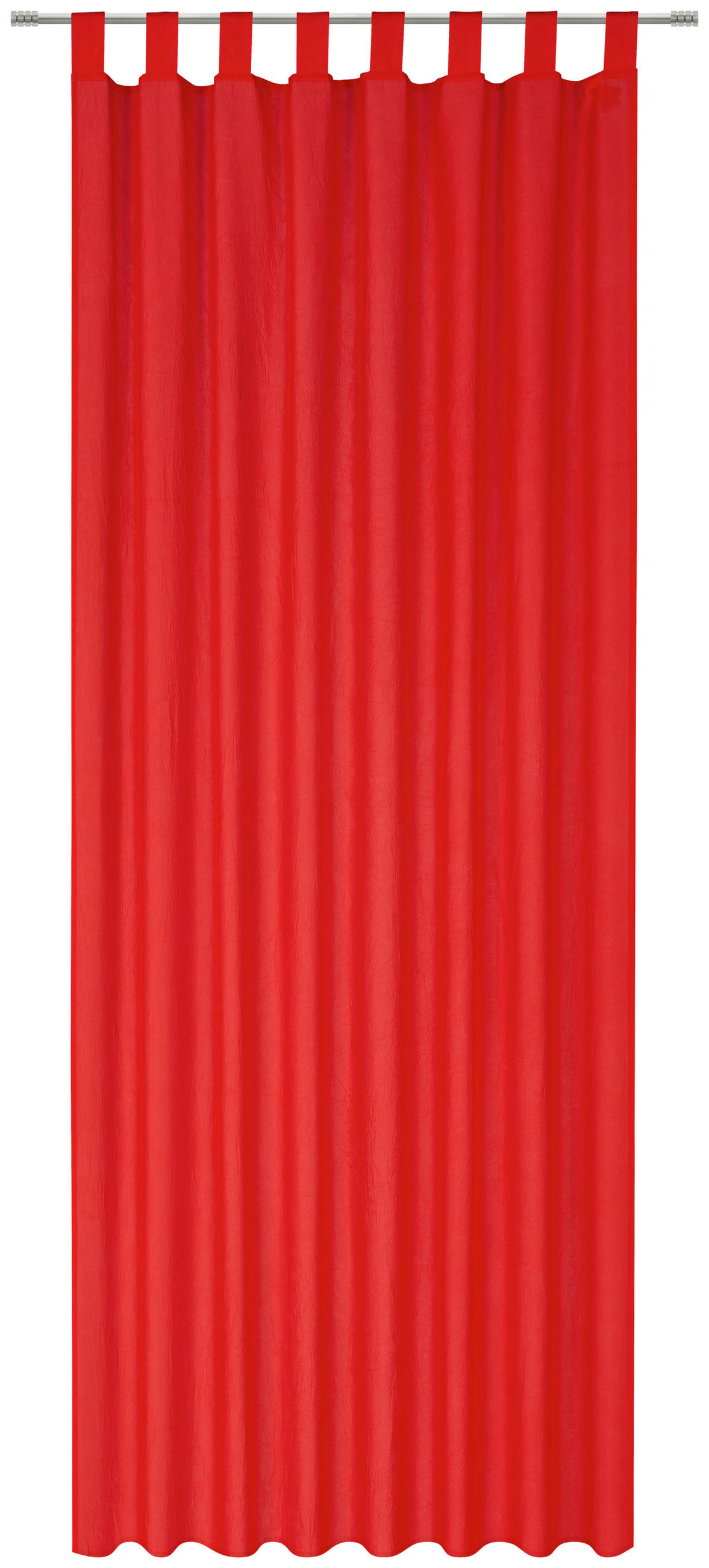 ZAVESA Z ZANKAMI  neprosojno   135/245 cm  - rdeča, Design, tekstil (135/245cm) - Boxxx