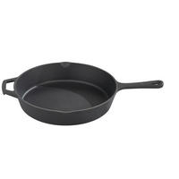 GRILOVACÍ PÁNEV smalt  - černá, Basics, kov (26cm) - GSW