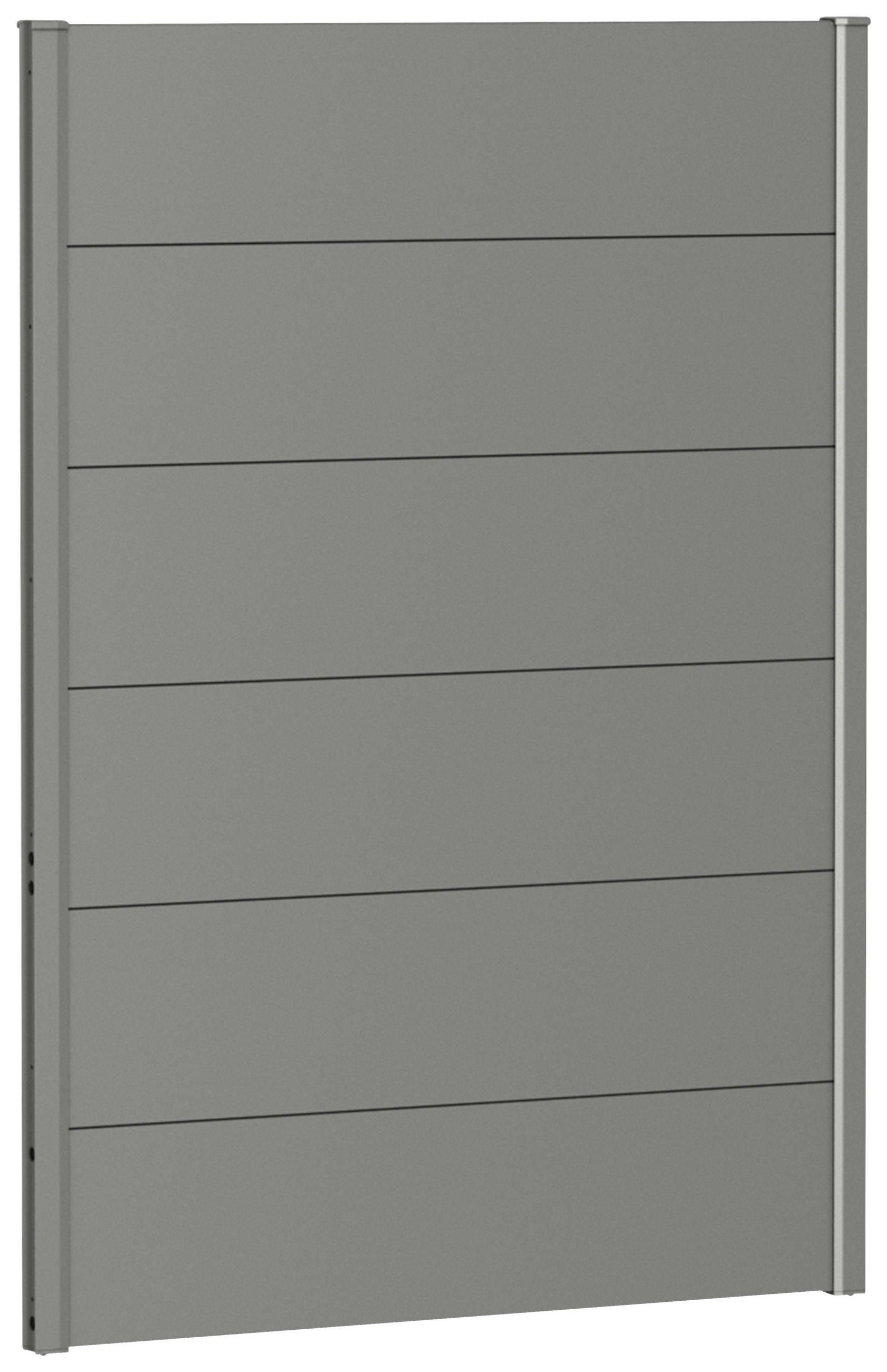 SICHTSCHUTZ  - Grau, Basics, Metall (96/137/4,4cm) - Biohort