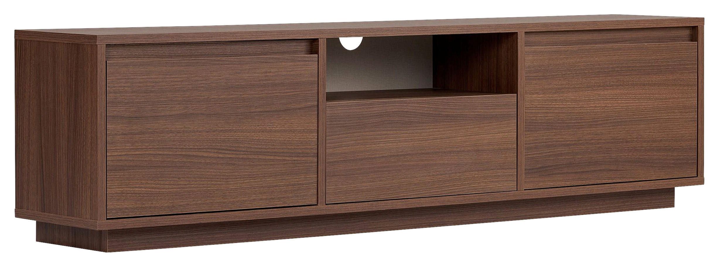 TV-ELEMENT Holzwerkstoff Walnussfarben  - Walnussfarben, MODERN, Holzwerkstoff (160/42/30cm) - MID.YOU