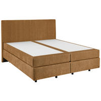 POLSTERBETT 180/200 cm,  in Gelb, Bettkasten, Lattenroste, Matratzen, H4 + H4 = sehr fest  - Gelb/Schwarz, Design, Holz/Holzwerkstoff (180/200cm) - Dieter Knoll