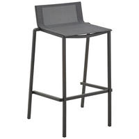 GARTEN-BARHOCKER Edelstahl Anthrazit, Grau  - Anthrazit/Grau, Design, Textil/Metall (46/84/46cm) - Amatio