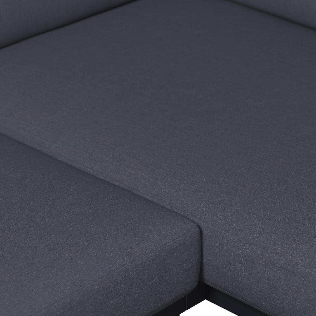 LOUNGEGARNITUR 4-teilig   Eisen  - Dunkelgrau/Naturfarben, MODERN, Kunststoff/Textil - Ambia Garden