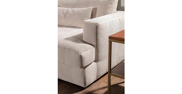 BIGSOFA Cord Grau  - Schwarz/Grau, ROMANTIK / LANDHAUS, Kunststoff/Textil (270/67/120cm) - Landscape