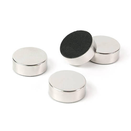 MAGNETSET  - Silberfarben, Basics, Metall (2,3/0,9cm)