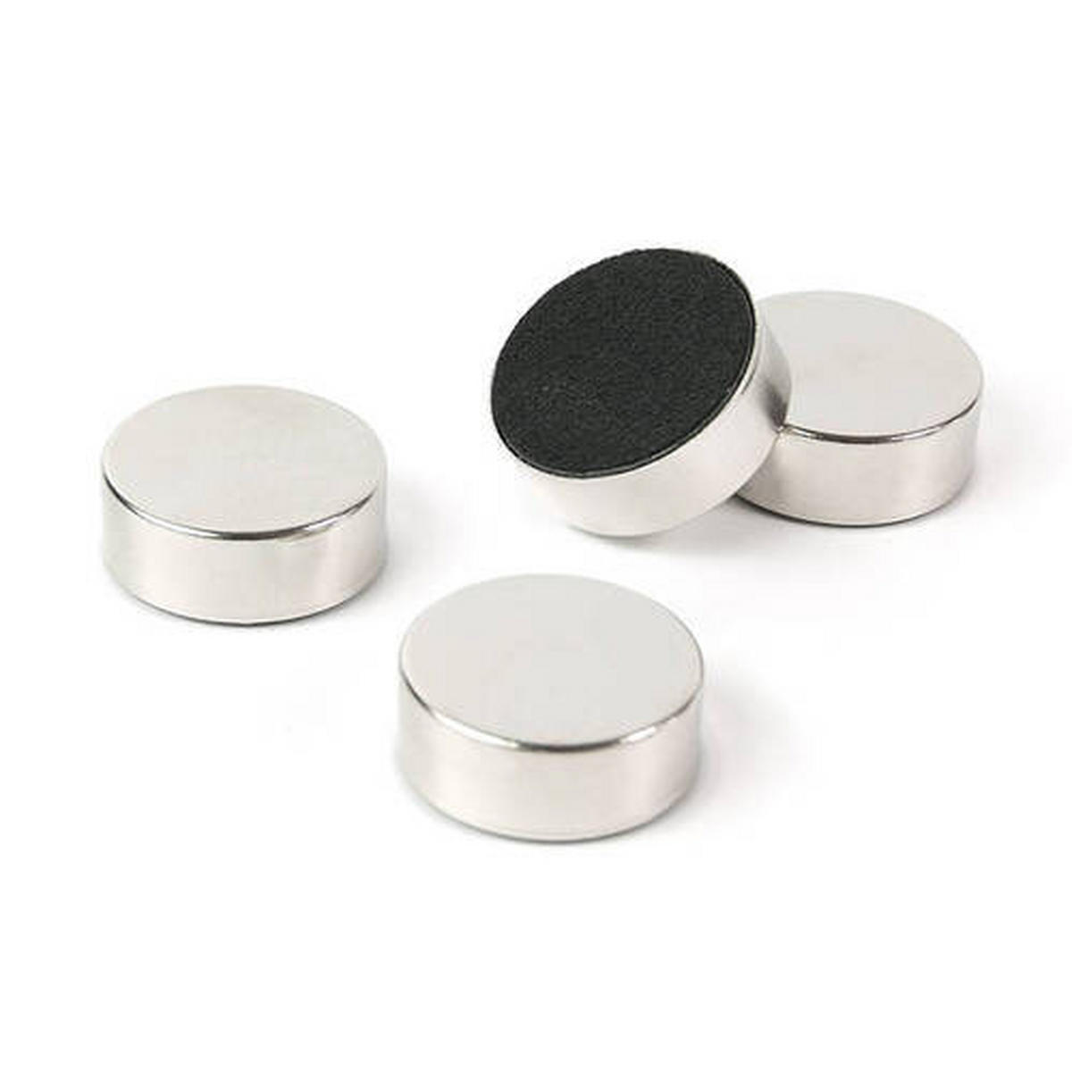 MAGNETSET  - Silberfarben, Basics, Metall (2,3/0,9cm)