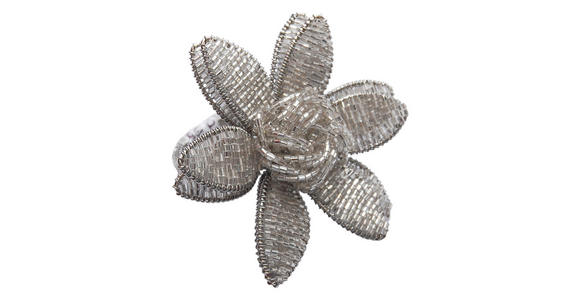 SERVIETTENRING 10 cm - Silberfarben, Basics, Glas/Kunststoff (10cm) - Ambia Home