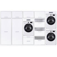 HAUSWIRTSCHAFTSRAUM 335/208/68 cm  in Weiß  - Weiß, MODERN, Holzwerkstoff (335/208/68cm) - home24