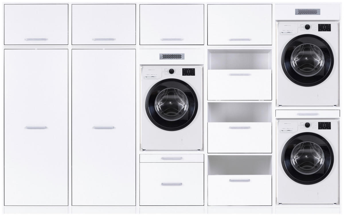 HAUSWIRTSCHAFTSRAUM 335/208/68 cm  in Weiß  - Weiß, MODERN, Holzwerkstoff (335/208/68cm) - home24