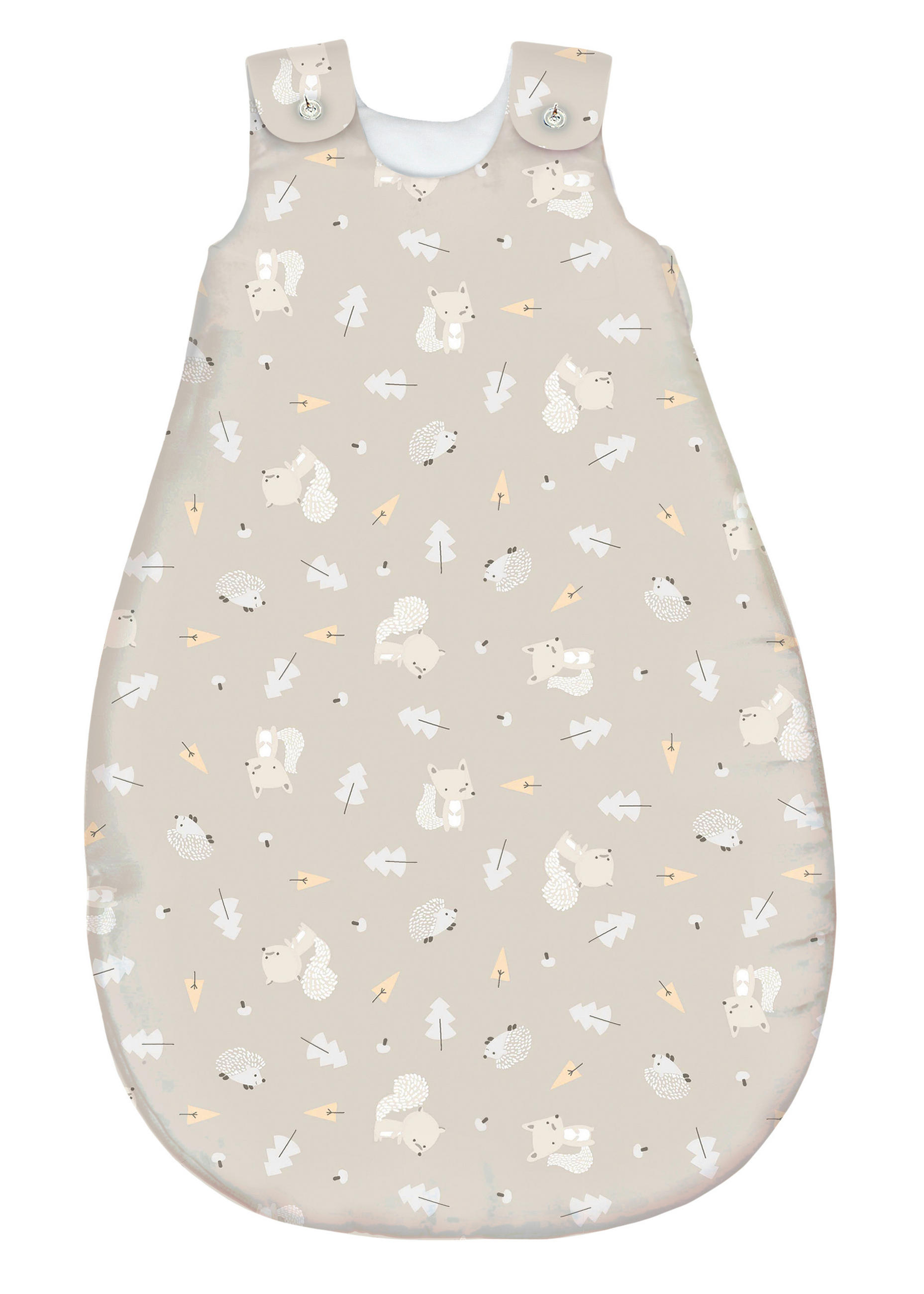 Thumbnail - Avelia Babyschlafsackset Igelchen, Weiß, Taupe, Textil, Tier, Füllung: Vlies,Vlies, Gr. 56/62, Oeko-Tex® Standard 100, M...