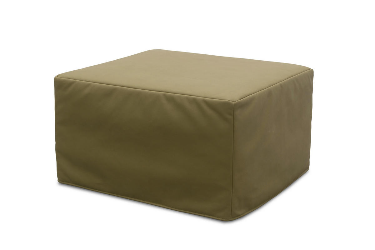 HOCKER 700 053 Mikrofaser Khaki  - Khaki, Basics, Textil (77/43/72cm) - Livetastic