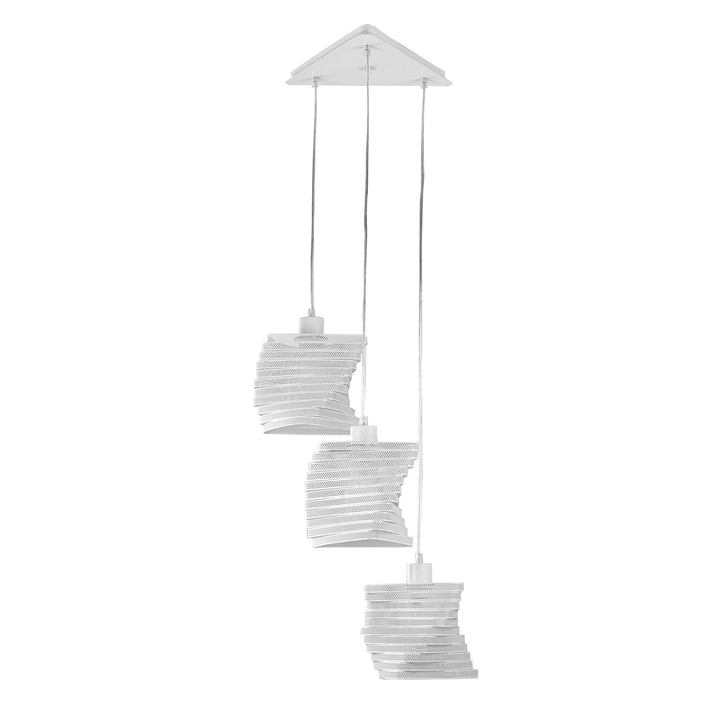 XXXLutz Hängeleuchte Cartoccio Weiß 120 cm