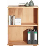 AKTENREGAL Kernbuche massiv Kernbuche  - Buchefarben/Kernbuche, Design, Holz (73/90/38cm) - Carryhome